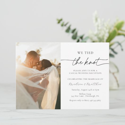 我々は結び目の駆け落ち式の披露宴を結んだ 招待状 (スタンド正面)