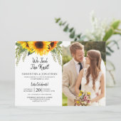 我々は結び目ひまわり写真結婚の 招待状 (スタンド正面)