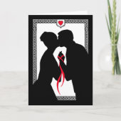 我々は結び目を結び、断食の発表を結婚した処理 案内状 (正面)