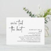 我々は結び目を結んだ、の駆け結婚落ちパーティーの活性化 招待状 (スタンド正面)