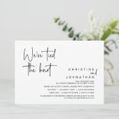 我々は結び目を結んだ、の駆け結婚落ちパーティー 招待状 (スタンド正面)