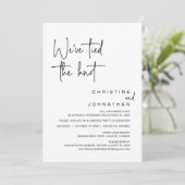 我々は結び目を結んだ、の駆け結婚落ちパーティー 招待状 (スタンド正面)