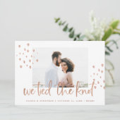 我々は結び目を結んだ |バラ金ゴールド結婚の発表 招待状 (スタンド正面)