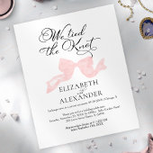 我々は結び目を結んだ |ピンクボウ結婚の駆け落ち