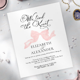 我々は結び目を結んだ |ピンクボウ結婚の駆け落ち