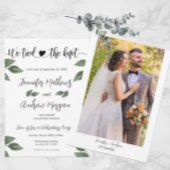 我々は結び目を結んだ |フォトウェディングレセプション 招待状