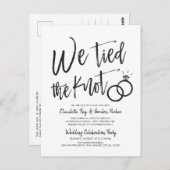 我々は結び目を結んだ | ポストウェディングパーティー招待状P ポストカード (正面/裏面)