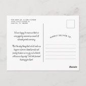 我々は結び目を結んだ | ポストウェディングパーティー招待状P ポストカード (裏面)