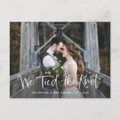 我々は結び目を結んだ | 写真の取り消しのお知らせ ポストカード (正面)