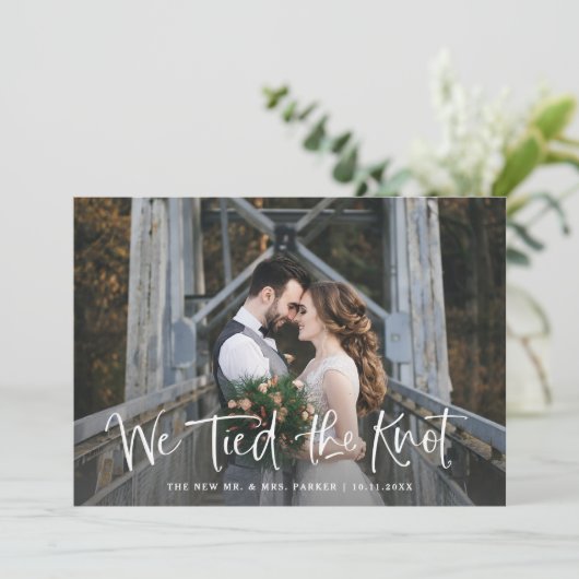 我々は結び目を結んだ |写真素朴の取り出し 案内状 (スタンド正面)