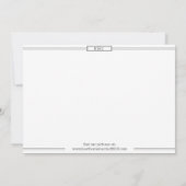 「我々は結び目を結んだ」結婚のニュースエレガントクラシック 案内状 (裏面)