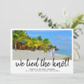 我々は結び目を結んだ | 4写真結婚の発表 招待状 (スタンド正面)