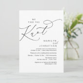 我々は結び目を結結婚んだ、の駆け落ちディナーパーティー 招待状 (スタンド正面)