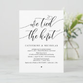 我々は結び目を結結婚んだ、の駆け落ちディナーパーティー 招待状 (スタンド正面)