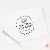 我々は結び目を結結婚んだ ラウンドシール (封筒)