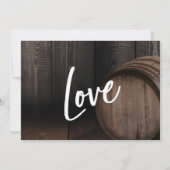 我々は結び目タイポグラフィ木樽披露宴 招待状 (裏面)