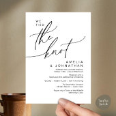 我々は結び目、ロマンチック結婚のディナーパーティー 招待状