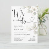 我々は結婚式招待状我々は夕べ披露宴 招待状 (スタンド正面)