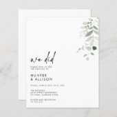 我々は結婚式招待状 (正面/裏面)