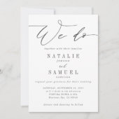 我々は結婚式招待状 招待状 (正面)