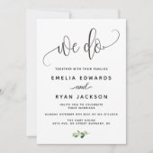 我々は結婚式招待状 招待状 (正面)