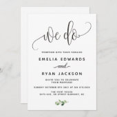 我々は結婚式招待状 招待状 (正面/裏面)