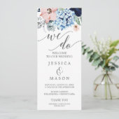 我々は結婚式 プログラムネイビー開花 プログラム (スタンド正面)