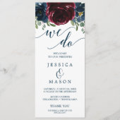 我々は結婚式 プログラムブルゴーニュ海軍 プログラム (正面)