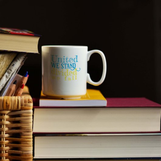 我々は統一されたウクライナ勇気付けられるに立つ コーヒーマグカップ