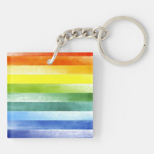 我々は統一された勇気付けられることわざレインボー キーホルダー (裏面)