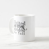 我々は統一された勇気付けられることわざ コーヒーマグカップ (正面左)
