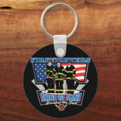 我々は統一された消防士の立場だ キーホルダー (正面)