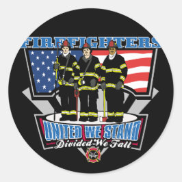 我々は統一された消防士の立場だ ラウンドシール