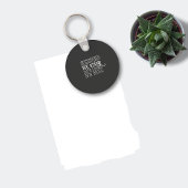 我々は統一された白い勇気付けられるの単語グレイに立つ キーホルダー