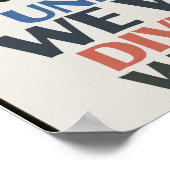 我々は統一された組合に勝つ ポスター (角)