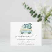 我々は緑のトラックの松の木のクリスマスを移動した 案内ポストカード (スタンド正面)