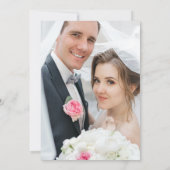 我々は緑の写真のエロ結婚ップ 招待状 (裏面)