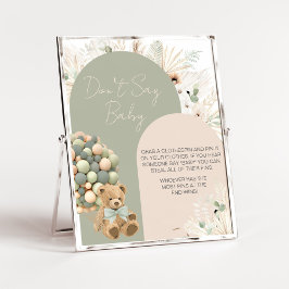 我々は緑を待つことができるベビー ポスター