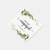 我々は緑婚約したの婚約 スタンダードカクテルナプキン (角)