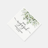 我々は緑婚約したの婚約 スタンダードカクテルナプキン (角)