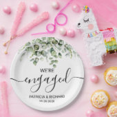 我々は緑婚約したの婚約 ペーパープレート (パーティー)