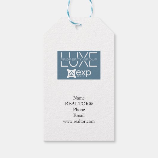 我々は美しい家を売る |不動産仲介業者マーケティング ギフトタグ (裏面)