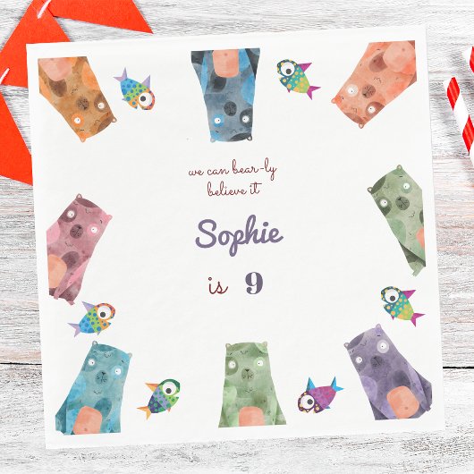 我々は耐え忍ぶ信じit子供の誕生日 スタンダードランチョンナプキン