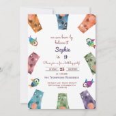 我々は耐え忍ぶ信じit子供の誕生日 招待状 (正面)