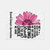 我々は胸の状態まで我々がどれほど強いか分からない フリースブランケット (正面(横))