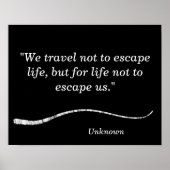 我々は脱出しないように旅行 – アートプリント ポスター (正面)