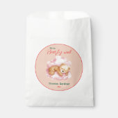 我々は良い待ち男の子かわいいクマ赤ちゃんシャワー フェイバーバッグ (正面)