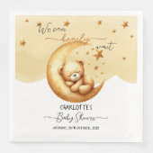 我々は良く待つことができる可愛いベビークマ赤ちゃんシャワー (正面)