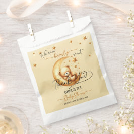 我々は良く待つことができる可愛いベビークマ赤ちゃんシャワー フェイバーバッグ