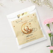 我々は良く待つことができる可愛いベビークマ赤ちゃんシャワー フェイバーバッグ (封をした状態)